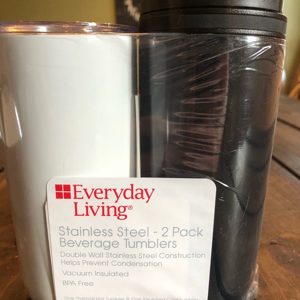 Stainless steel 2 Pack beverage tumblers